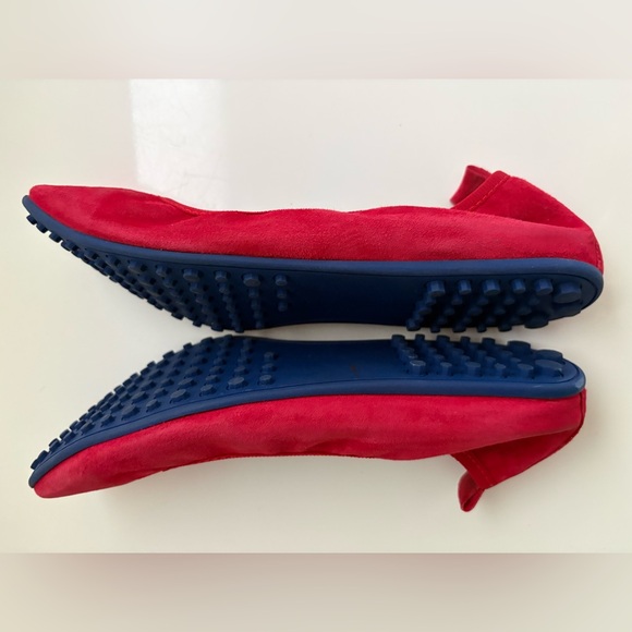 NUR ITALY The VALENTINA - NAPPA
Leather Foldable Ballerina Flats Red Size 39/8.5 - Picture 8 of 10